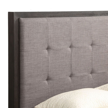 Modus Oxford Queen Platform Bed in Basalt Grey