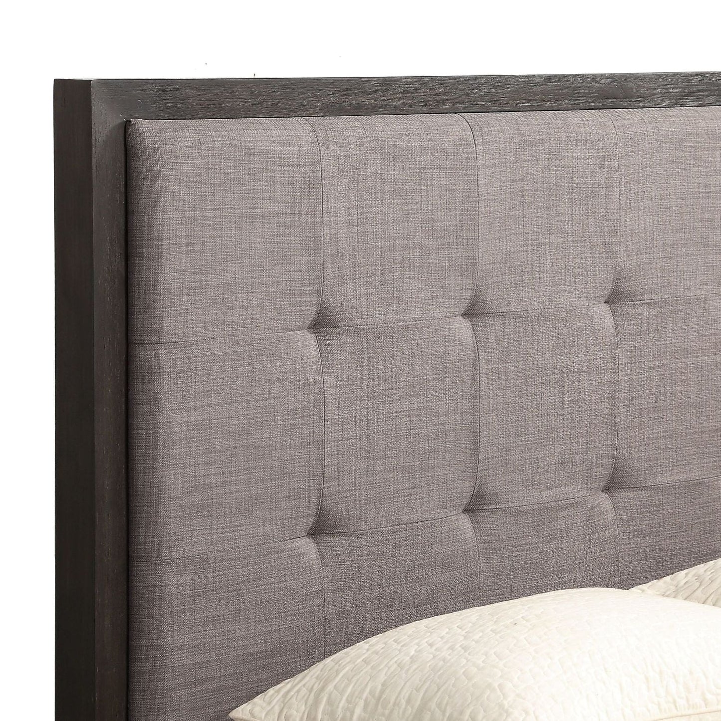 Modus Oxford E King Platform Bed in Basalt Grey