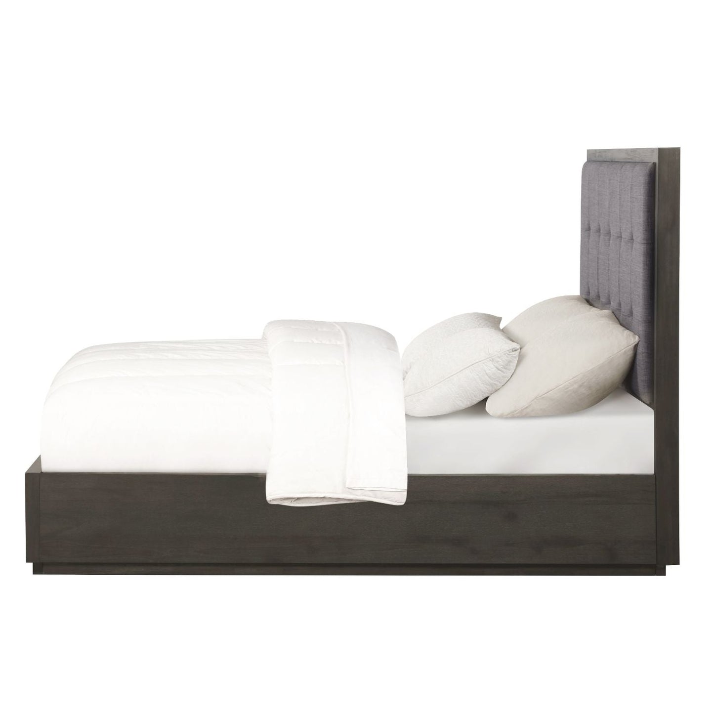 Modus Oxford Full Platform Bed in Basalt Grey