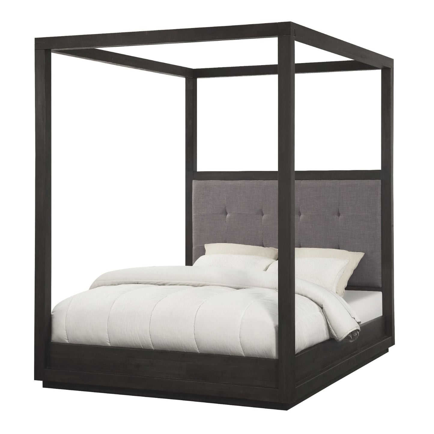 Modus Oxford Queen Canopy Bed in Basalt Grey