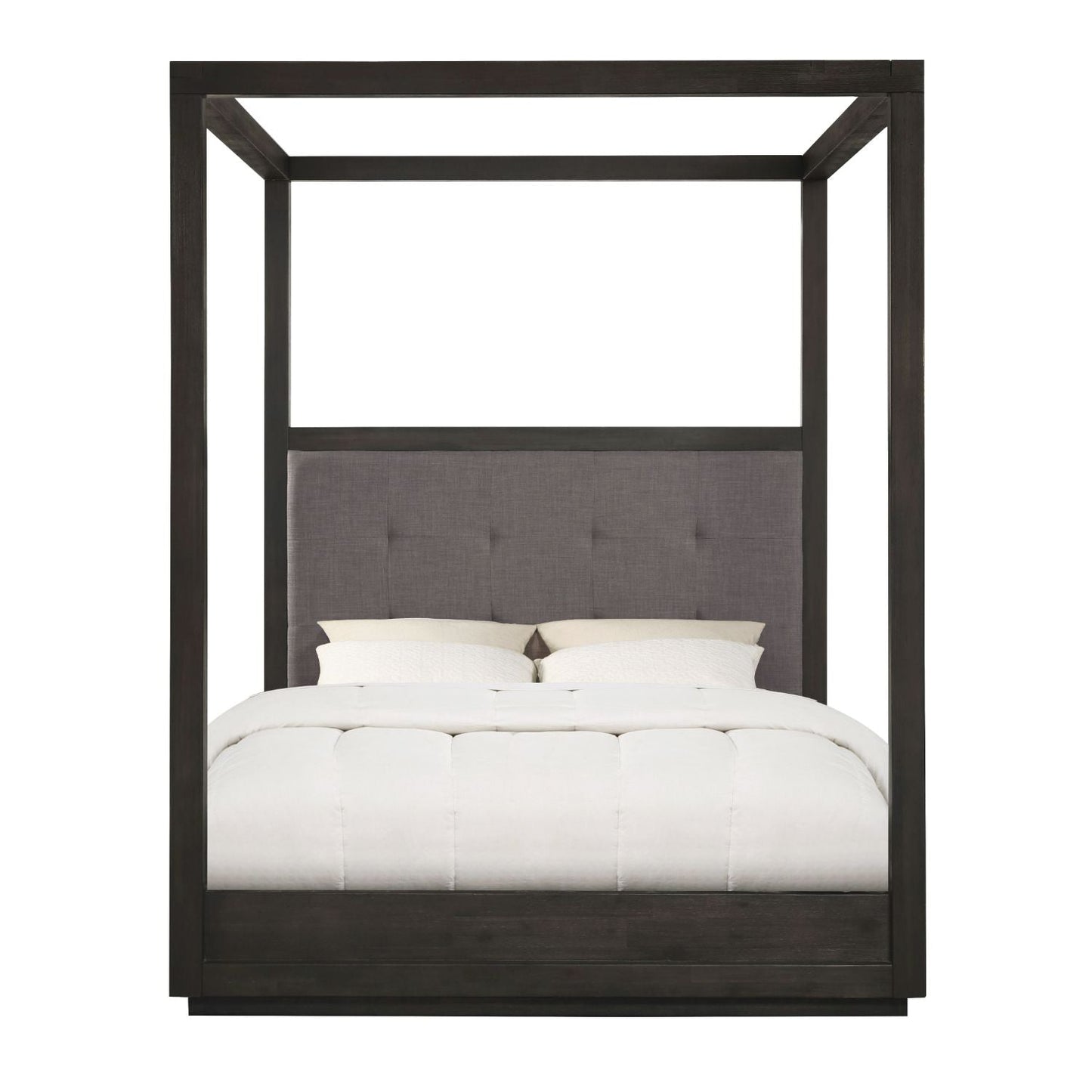 Modus Oxford 6PC Cal King Canopy Bedroom Set in Basalt Grey