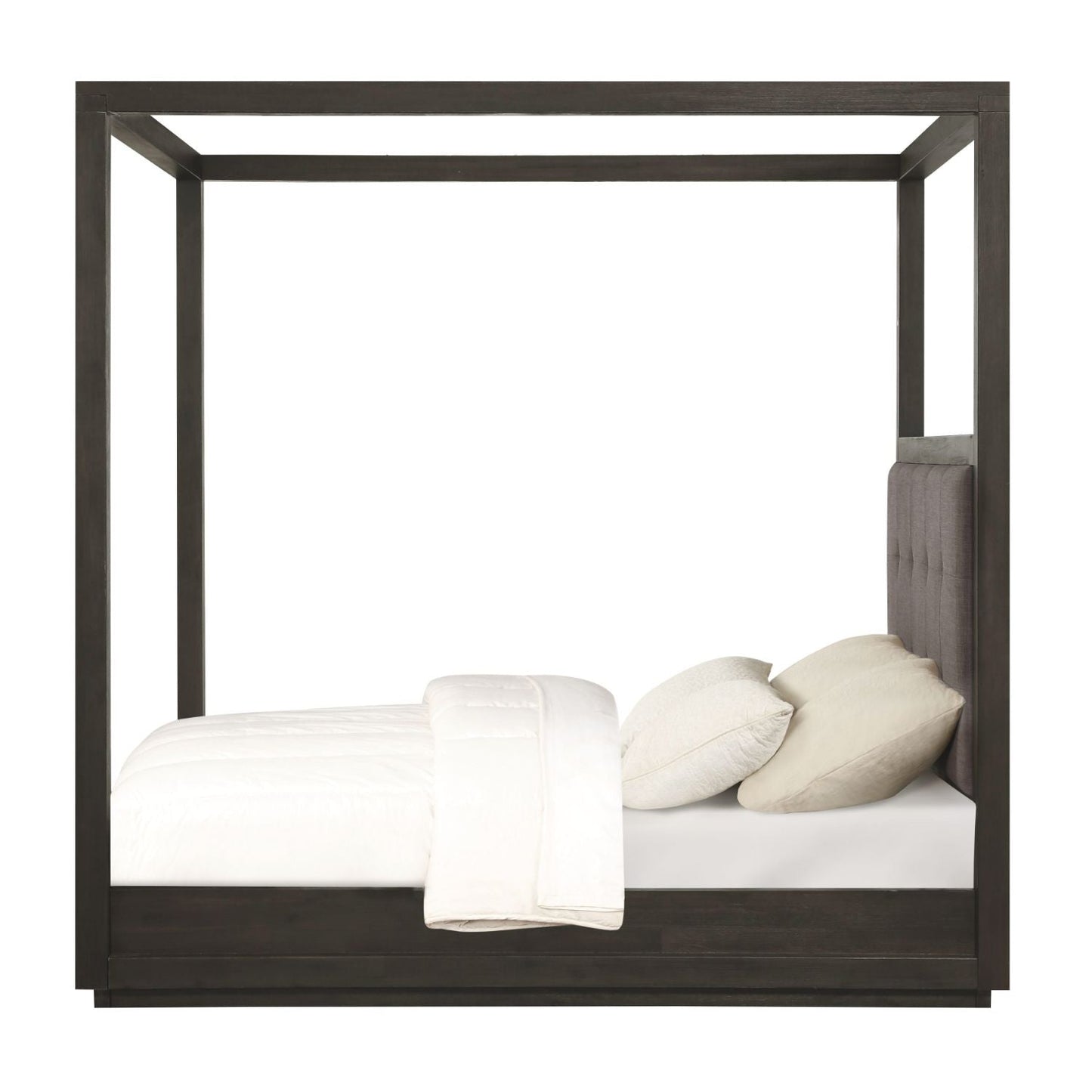 Modus Oxford Queen Canopy Bed in Basalt Grey