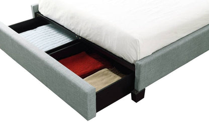 Modus Geneva Queen Ariana Storage Bed in Bluebird