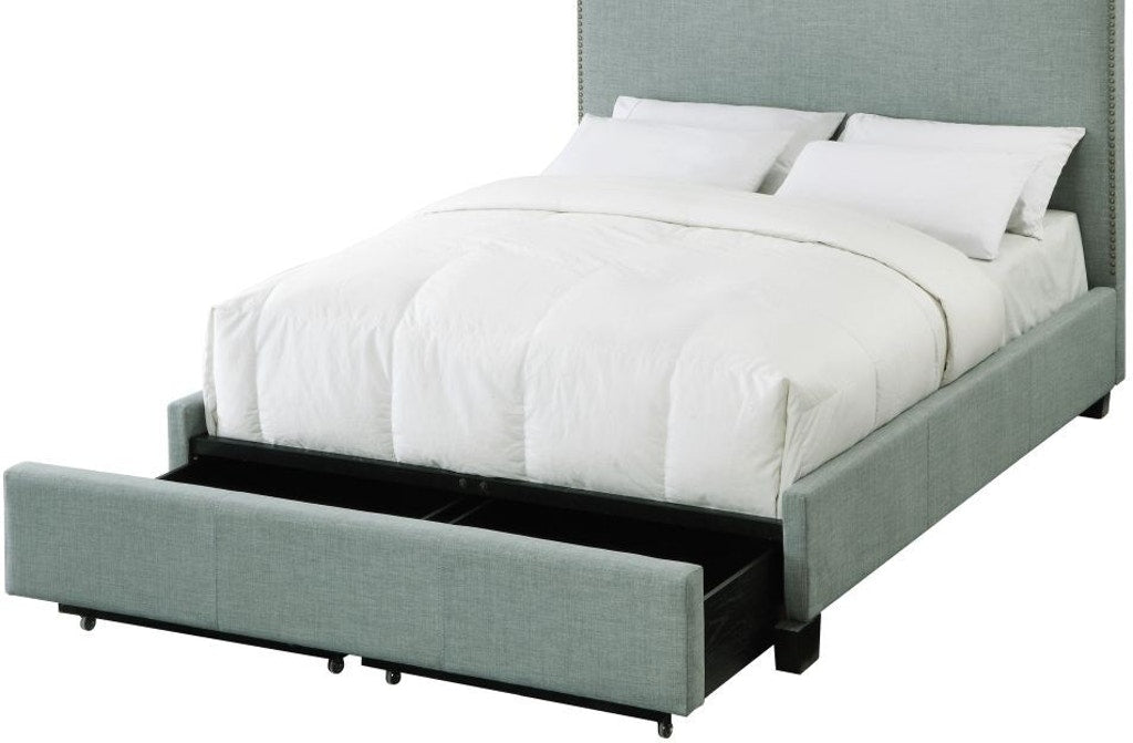 Modus Geneva Cal King Ariana Storage Bed in Bluebird