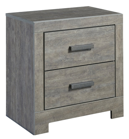 Ashley Culverbach 5PC E King Panel Headboard Bedroom Set with Two Nightstand in Gray - The Furniture Space.