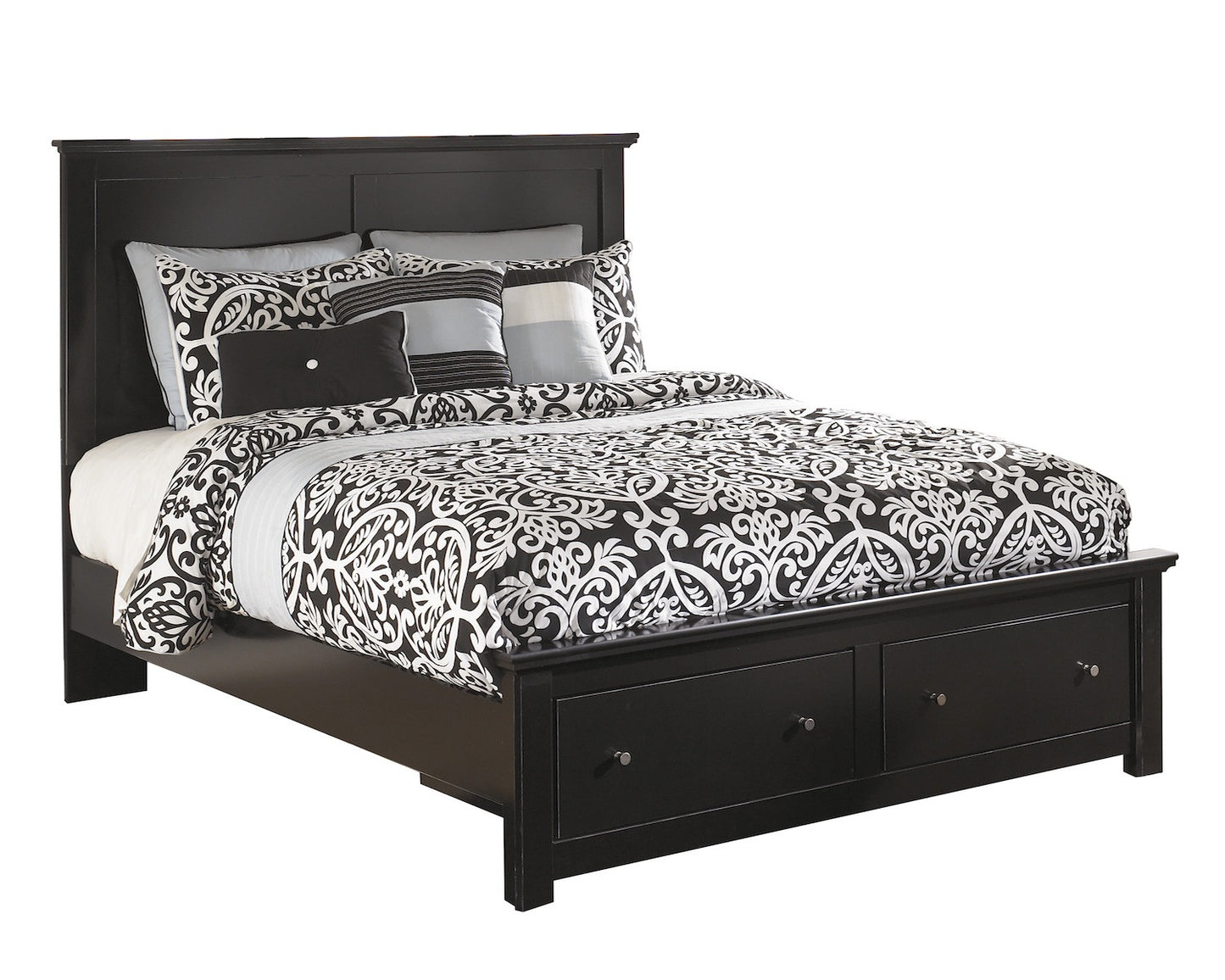 Ashley Maribel Queen panel bed in Black