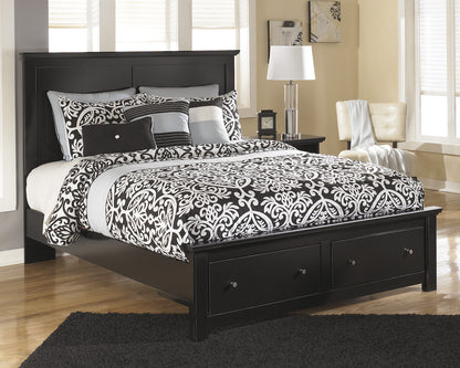 Ashley Maribel Queen Storage Bed in Black