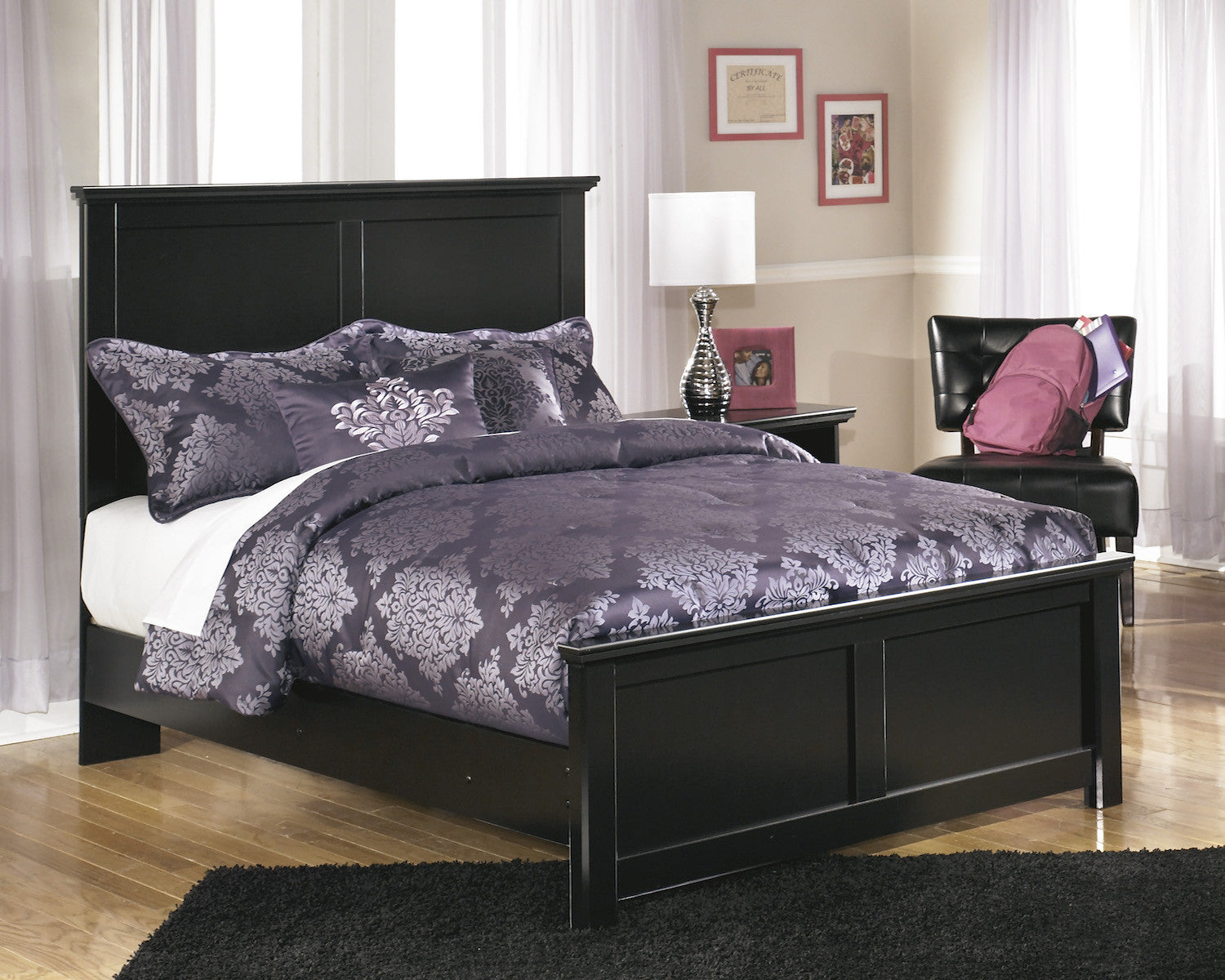 Ashley Maribel Full Panel Bed in Black