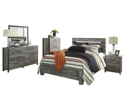 Ashley Cazenfeld 5PC E King Panel Bedroom Set With Chest In Black/Gray