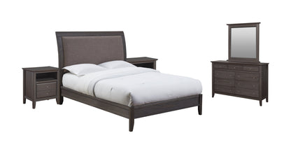 Modus City II 5PC Full Bedroom Set w 2 Nightstand in Dolphin