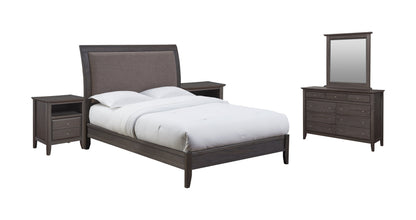 Modus City II 5PC Cal King Bedroom Set with 2 Nightstand in Dolphin