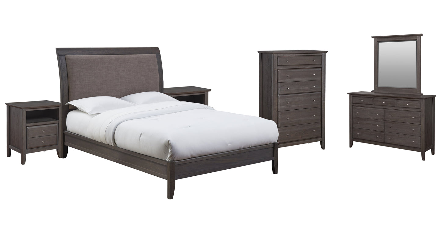 Modus City II 6PC E King Bedroom Set in Dolphin