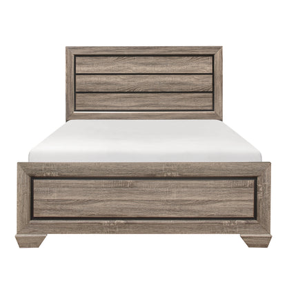 Ballar Rustic Cal King Bed in Natural Wood