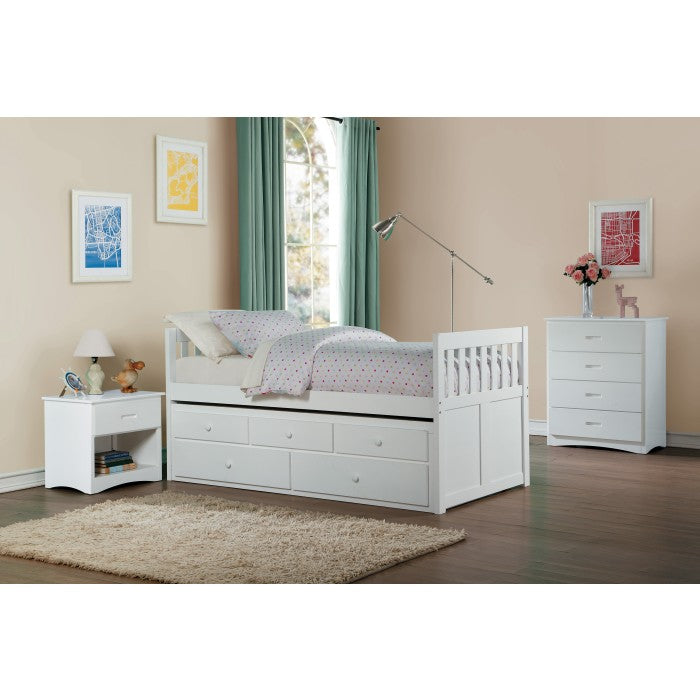 Homelegance Galen Four Drawer Chest in White