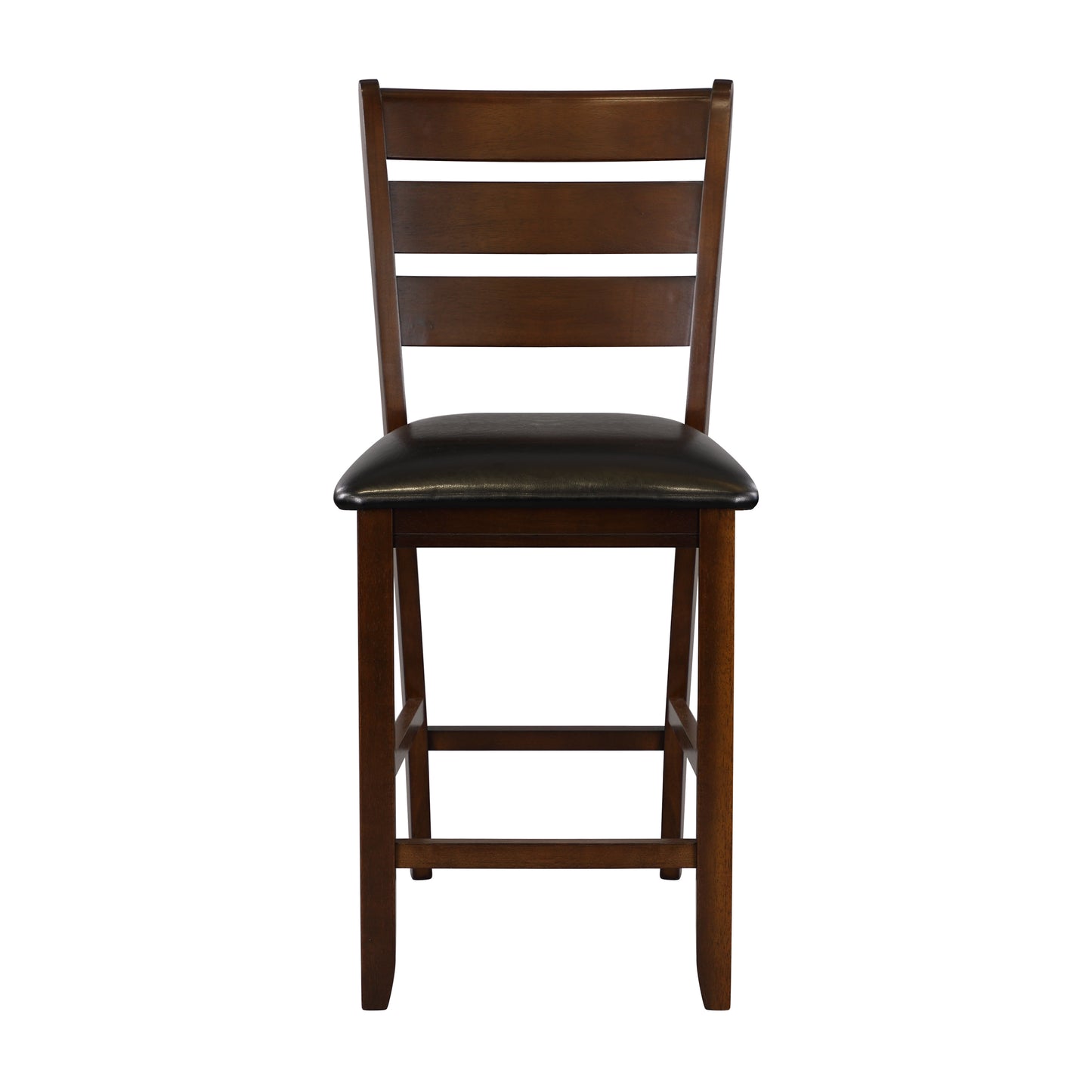 Homelegance Ameillia 2 Counter Height Chair in Dark Brown