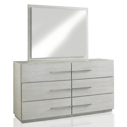 Modus Destination Six Drawer Dresser in Cotton Grey