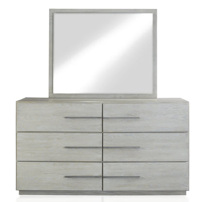 Modus Destination 2 PC Dresser & Mirror Set in Cotton Grey