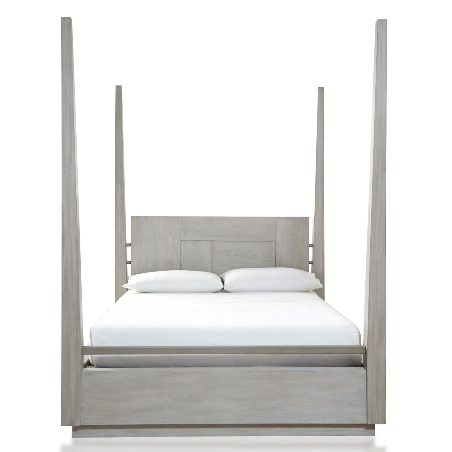 Modus Destination 5PC Full Poster Bedroom Set in Cotton Grey