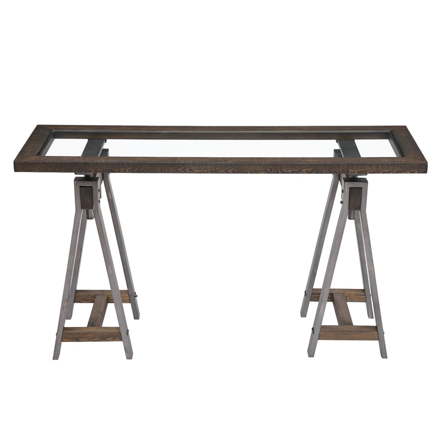 Modus Medici 3 PC Coffee, End & Console Table in Charcoal Brown