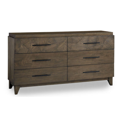 Modus Broderick Six-Drawer Dresser in Wild Oats Brown