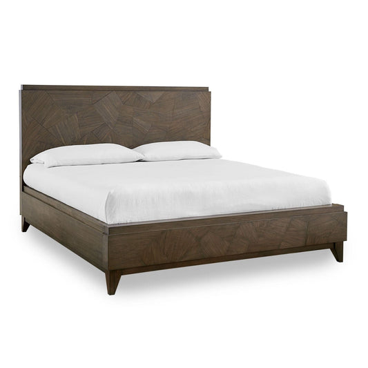 Modus Broderick Cal King Panel Bed in Wild Oats Brown