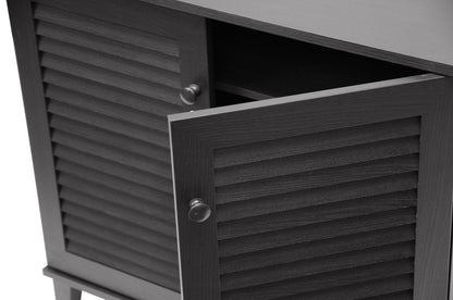 Contemporary Storage Shoe Cabinet in Dark Brown bxi5304-105
