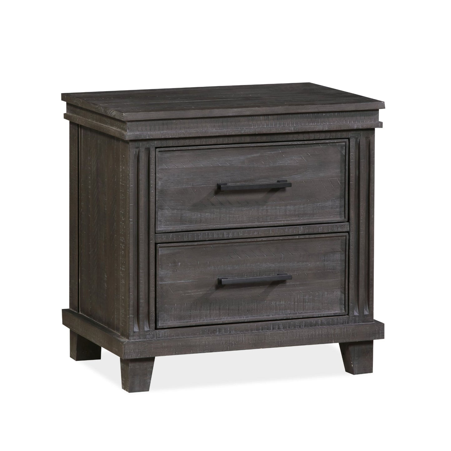 Modus Hampton Bay Two-Drawer Nightstand in Rustic Onyx