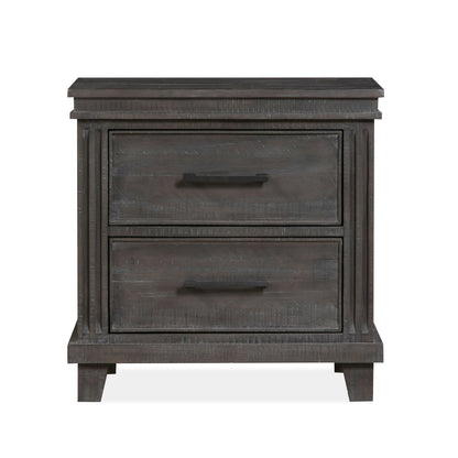 Modus Hampton Bay Two-Drawer Nightstand in Rustic Onyx