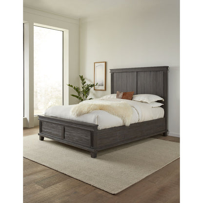 Modus Hampton Bay Queen Panel Bed in Rustic Onyx