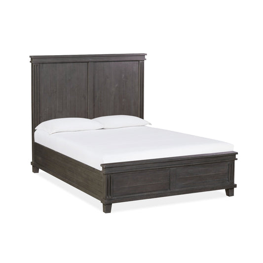 Modus Hampton Bay 5PC Queen Panel Bed Set with 2 Nightstand in Rustic Onyx