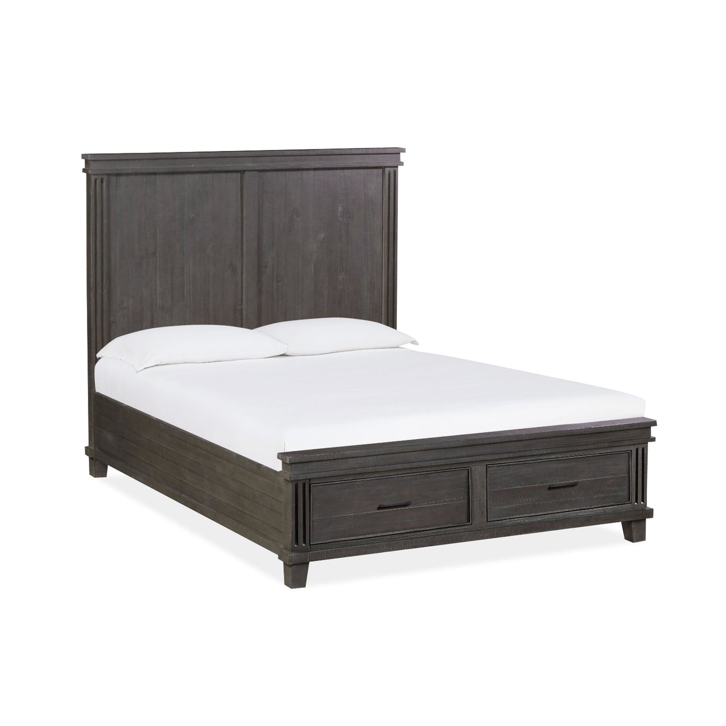 Modus Hampton Bay 4PC Full Storage Bedroom Set in Rustic Onyx