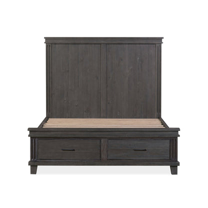 Modus Hampton Bay Queen Storage Bed in Rustic Onyx