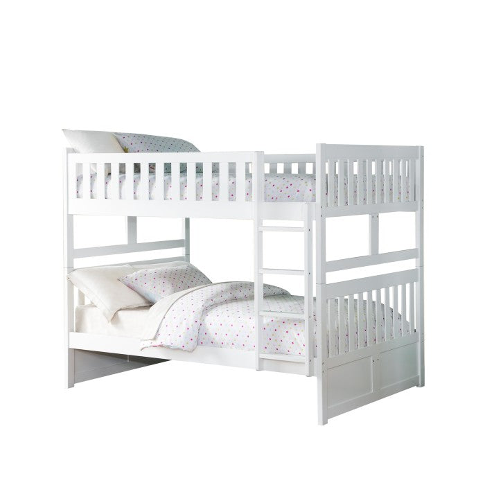 Homelegance Galen Full / Full Bunk Bed in White