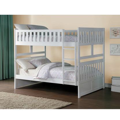 Homelegance Galen Full / Full Bunk Bed in White