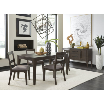 Modus Bryce 8 PC Dining Set w Server in Brown Horse