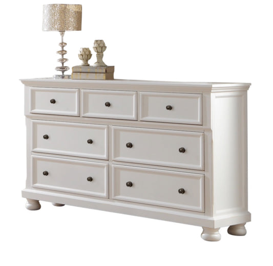 Lexington Cottage Dresser with Hidden Drawer in White