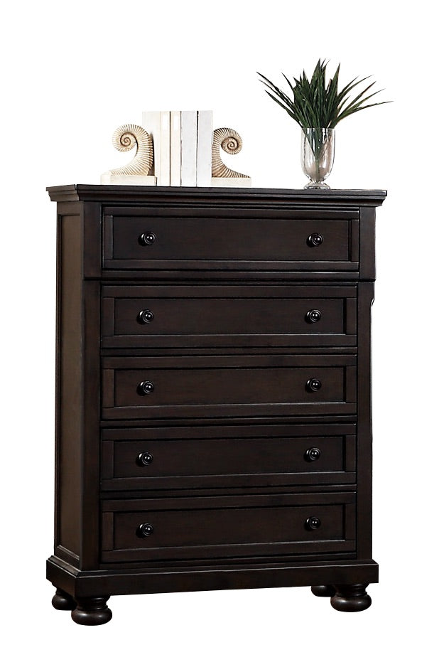 Belize Traditional Modern Chest in Brown Grey