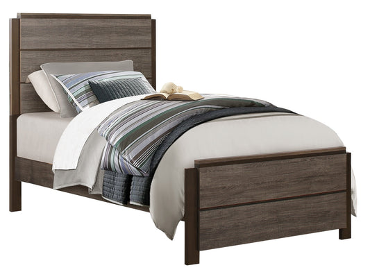 Volos Twin Bed in Mid Modern Grey