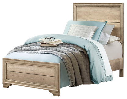 Laudine Rustic 5PC Bedroom Set Full Bed, Dresser, Mirror, Nightstand, Chest in Weather Industrial Wood