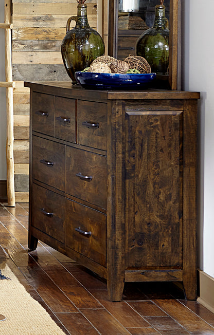 Jacoby Rustic Dresser in Country Brown