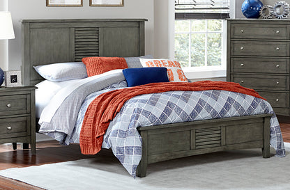 Gabbert Rustic Cal King Bed in Grey