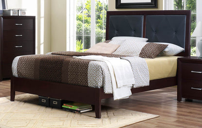 Eagen Casual Queen Bed in Brown Espresso