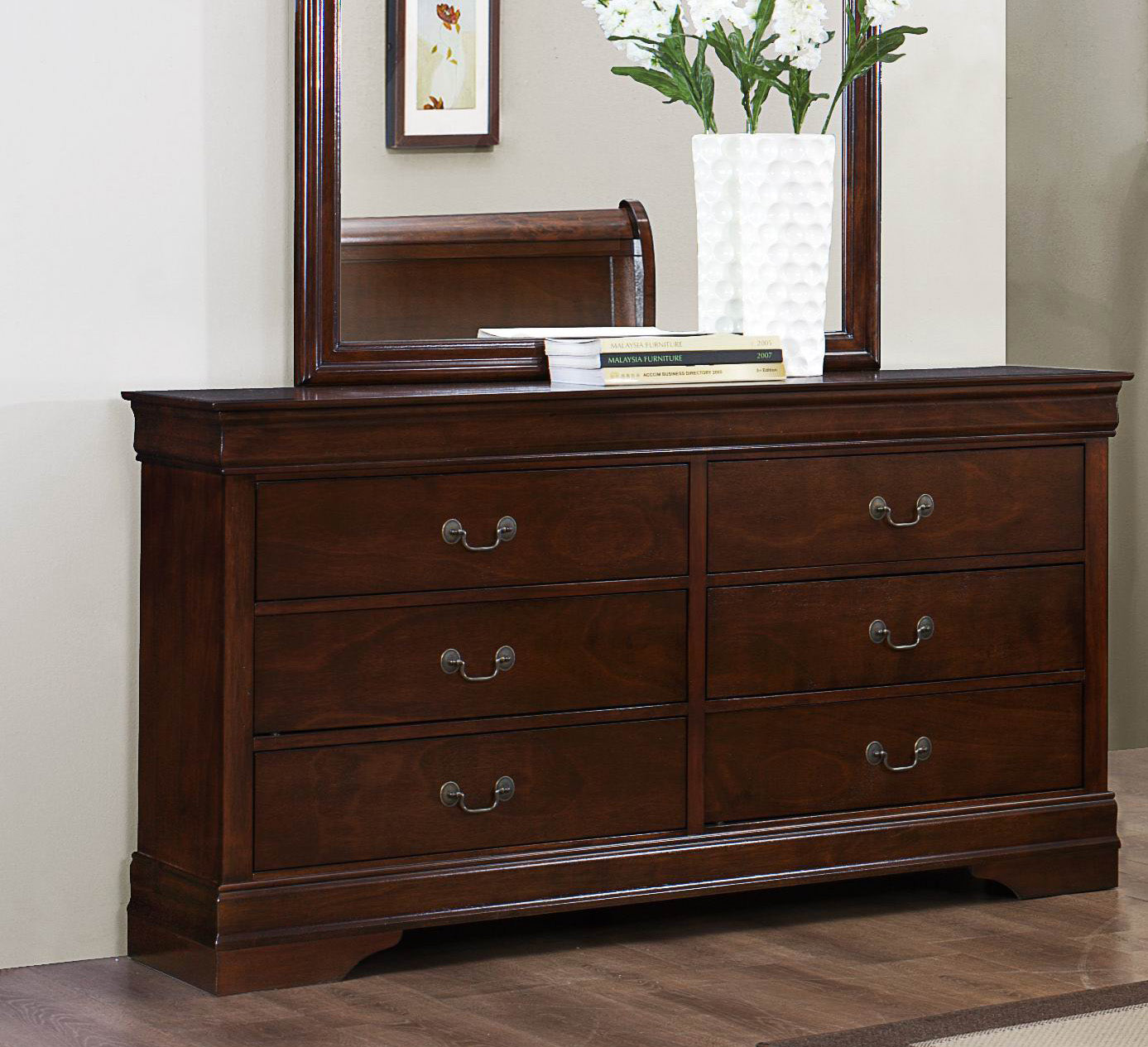 Manburg Louis Philippe Dresser in Burnish Cherry