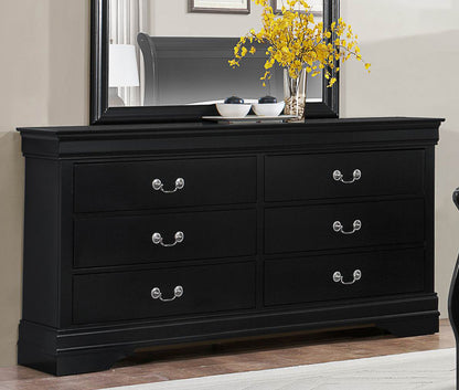 Manburg Louis Philippe Dresser in Burnished Black