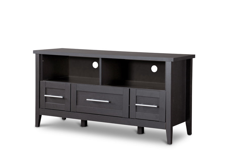 Contemporary TV Stand in Dark Brown bxi5370-106