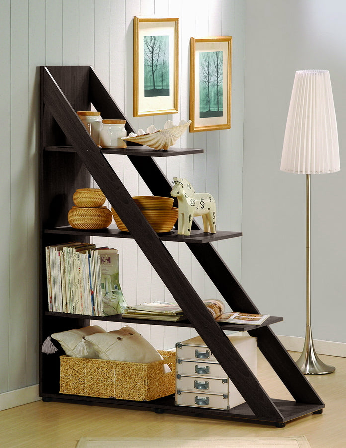 Modern Shelf Unit in Dark Brown