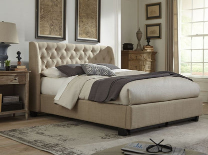 Modus Geneva Cal King Levi Platform Bed in Toast