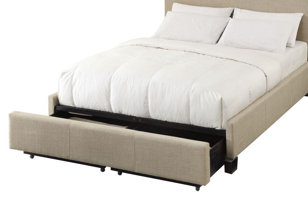 Modus Geneva Cal King Levi Storage Bed in Toast