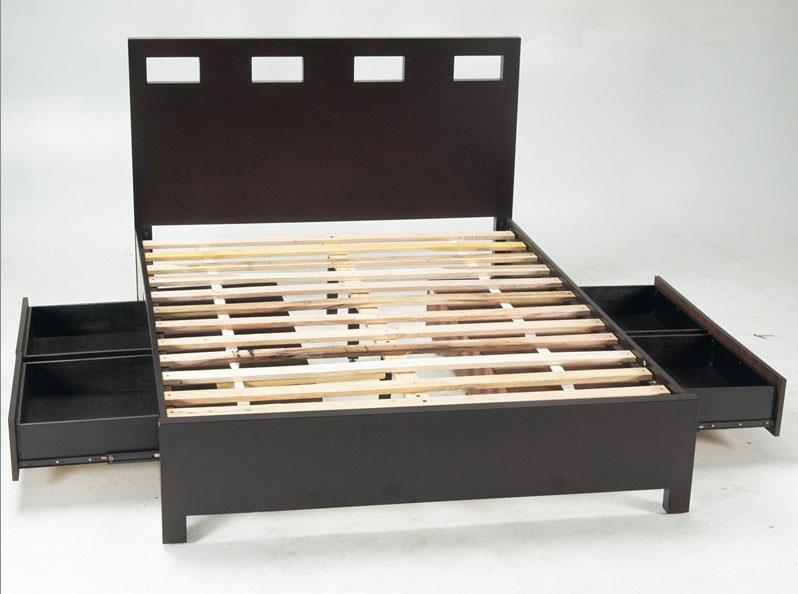 Modus Riva Twin Storage Platform Bed in Espresso