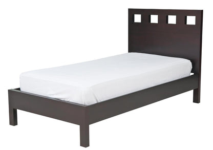 Modus Riva 5PC Queen Platform Bed Set with 2 Nightstand in Espresso